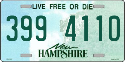 NH license plate 3994110