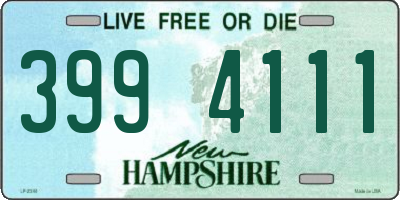 NH license plate 3994111