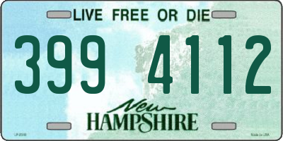 NH license plate 3994112