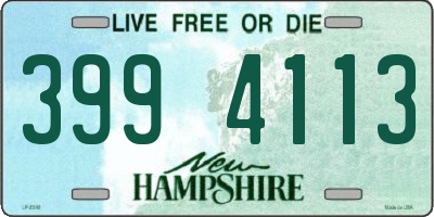 NH license plate 3994113