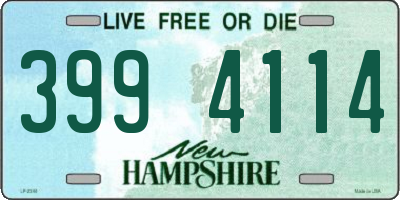 NH license plate 3994114