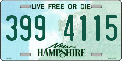 NH license plate 3994115