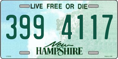 NH license plate 3994117