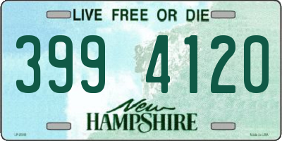 NH license plate 3994120