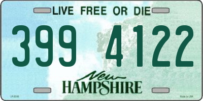 NH license plate 3994122