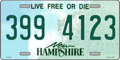 NH license plate 3994123