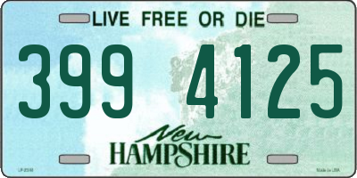 NH license plate 3994125