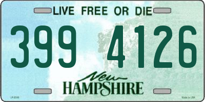 NH license plate 3994126