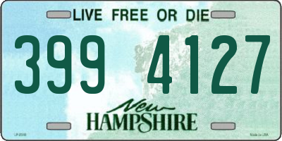 NH license plate 3994127