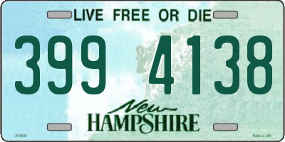 NH license plate 3994138