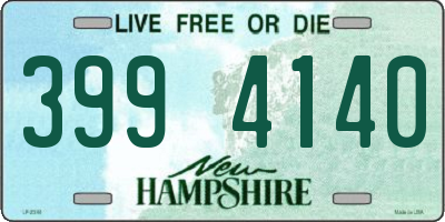 NH license plate 3994140