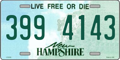 NH license plate 3994143