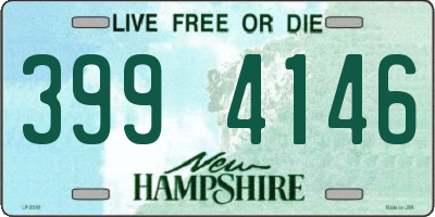 NH license plate 3994146