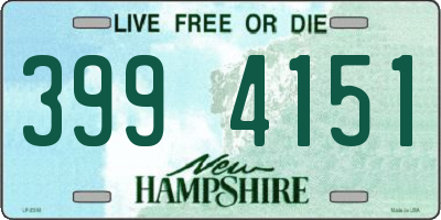 NH license plate 3994151