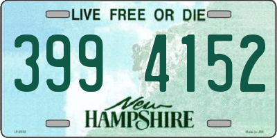 NH license plate 3994152