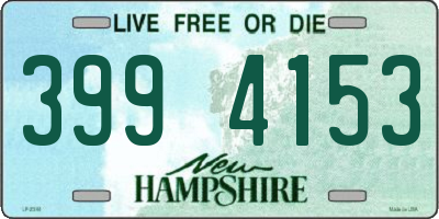 NH license plate 3994153