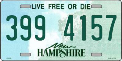 NH license plate 3994157