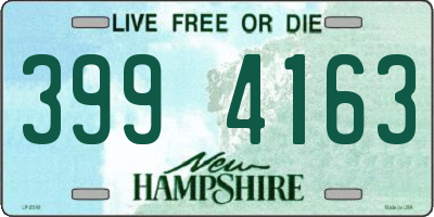 NH license plate 3994163