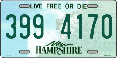 NH license plate 3994170