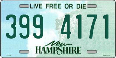 NH license plate 3994171