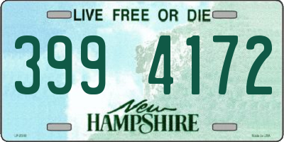 NH license plate 3994172