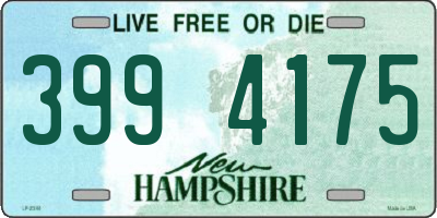 NH license plate 3994175