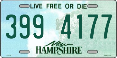 NH license plate 3994177