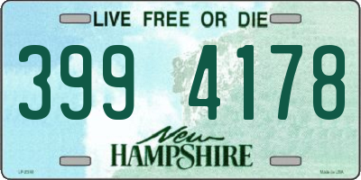 NH license plate 3994178