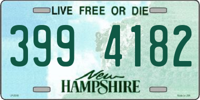 NH license plate 3994182