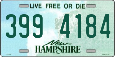 NH license plate 3994184