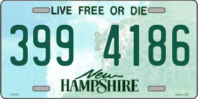 NH license plate 3994186