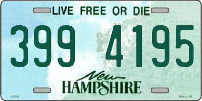 NH license plate 3994195