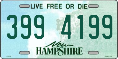 NH license plate 3994199