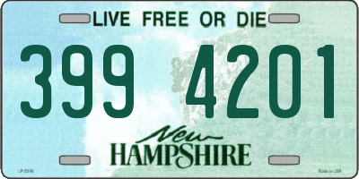 NH license plate 3994201