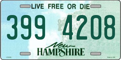 NH license plate 3994208