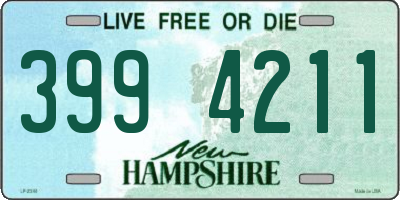 NH license plate 3994211