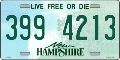 NH license plate 3994213