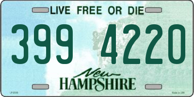 NH license plate 3994220