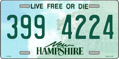 NH license plate 3994224