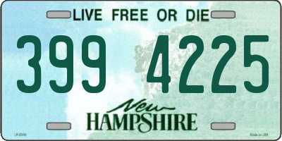 NH license plate 3994225