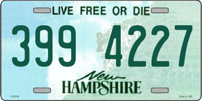 NH license plate 3994227