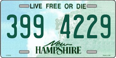 NH license plate 3994229