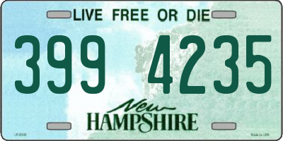 NH license plate 3994235