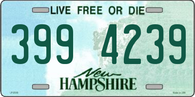 NH license plate 3994239