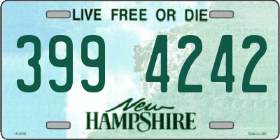 NH license plate 3994242