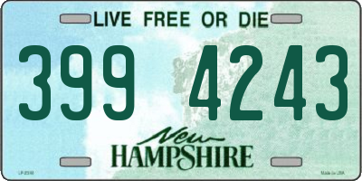 NH license plate 3994243