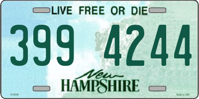 NH license plate 3994244