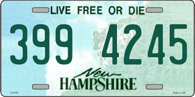 NH license plate 3994245