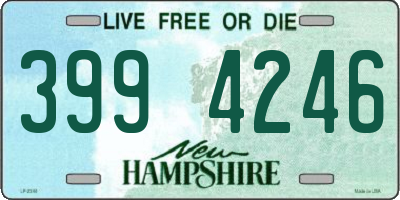 NH license plate 3994246