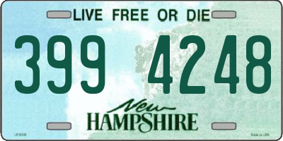 NH license plate 3994248